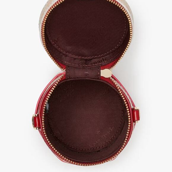 NWT Kate Spade Strawberry Dreams 3D Jam Crossbody/ Red-Gold - Picture 7 of 8